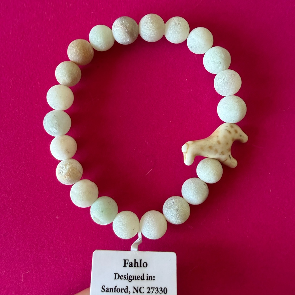 Fahlo Women's Animal Charm Bracelet - Cream And Tan